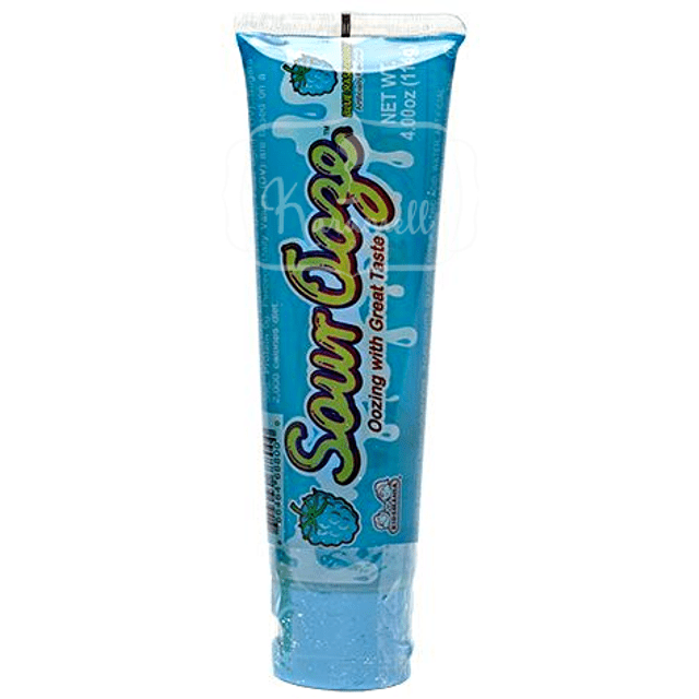Bala Líquida Tipo Pasta Dente Sour Ooze Tube Blue Raspberry Importado