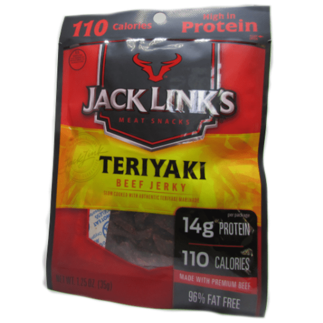 Jack Link's Teriyaki Beef Jerky - Snack de Carne Com Especiarias - Importado dos Estados Unidos