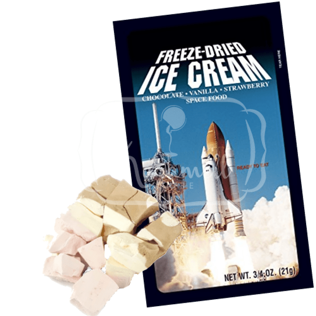 Sorvete de Astronauta - Chocolate Vanilla e Strawberry - Importado