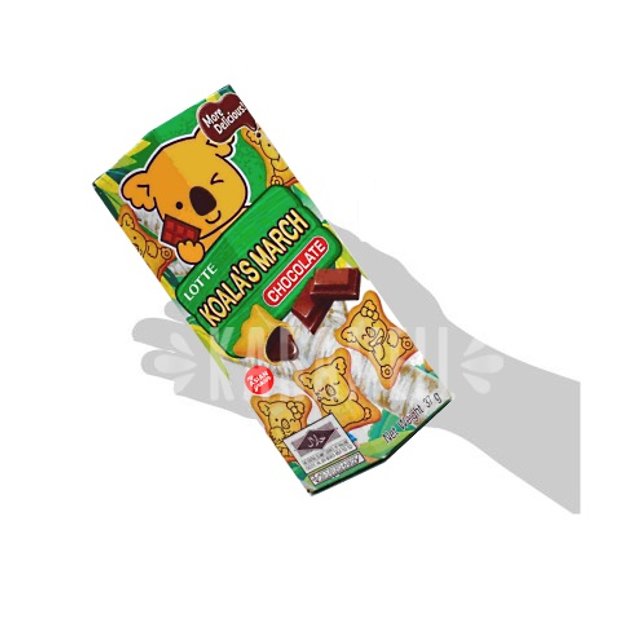 Biscoito Koala Chocolate Lotte - ATACADO 6X - Importado