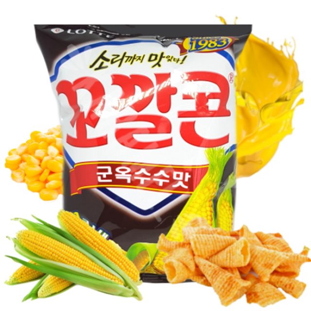 Salgadinho De Milho Torrado Corn Chips - Lotte - Importado Coréia