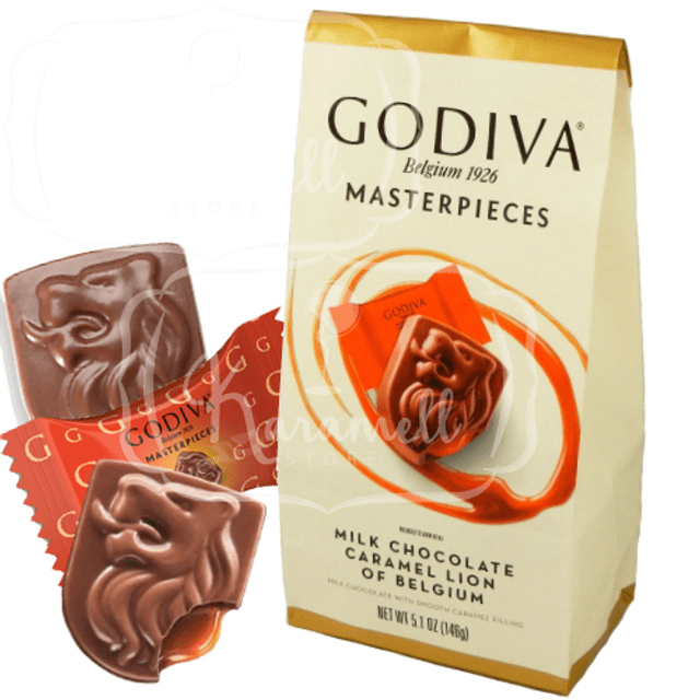 Godiva Belgium Masterpieces - Chocolate & Caramelo - Importado dos EUA