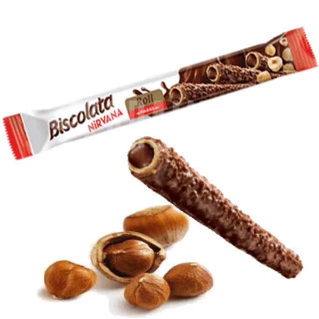 Biscolata Nirvana - Chocolate ao leite e avelã - Importado da Turquia