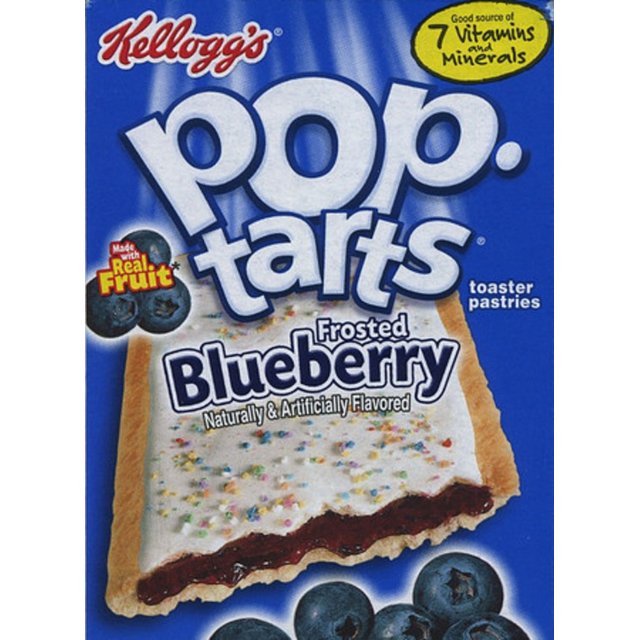 Pop Tarts - 1 Silver Bag c/ 2 Pop Tarts sabor Blueberry
