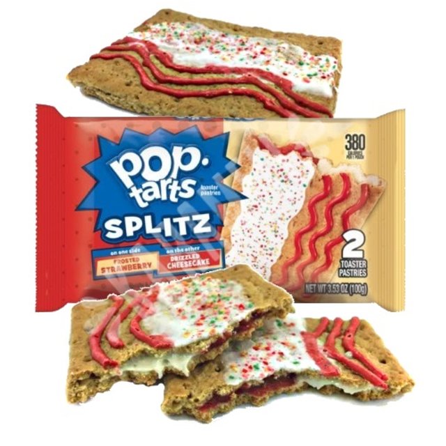 Biscoito Pop Tarts Splitz Strawberry Cheesecake - Importado USA