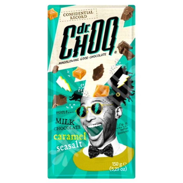 Milk Chocolate Caramel Seasalt - dr Choq - Importado Bélgica