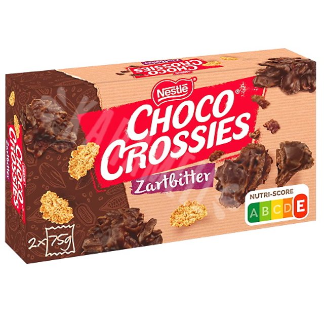 Choco Crossies Zartbitter - Flocos Milho e Chocolate Nestlé - Alemanha