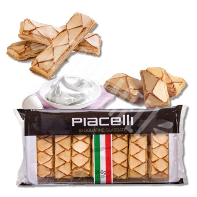 Biscoito Sfogliatine Glassate - Piacelli - Importado Áustria