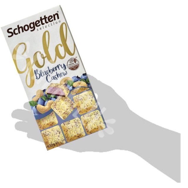 Chocolate Schogetten Gold Blueberry Cashew - Importado Alemanha