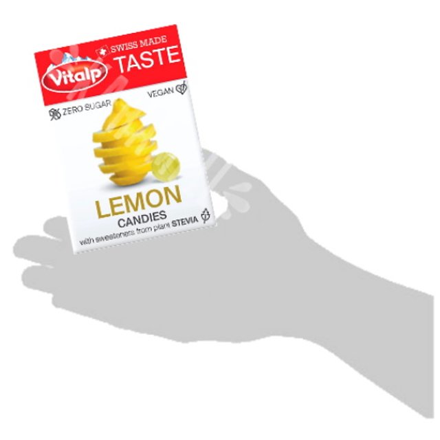 Balas Zero Sugar Lemon Candies - Vitalp - Importado Suíça