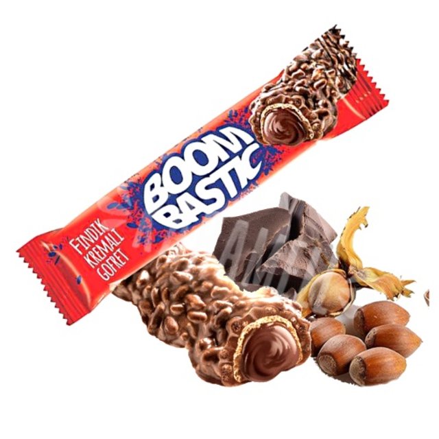 Boom Bastic - Chocolate com Wafer recheio Avelã -  Importado Turquia