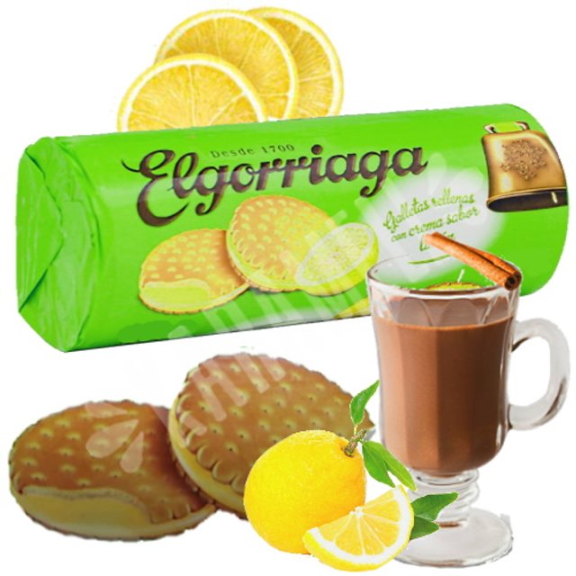 Biscoito Elgorriaga Lemon Flavour Biscuits - Espanha | Karamell Store