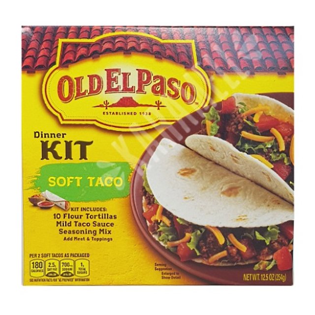 Kit Taco Dinner Soft - Tortilla & Tempero & Molho - Old El Paso - EUA