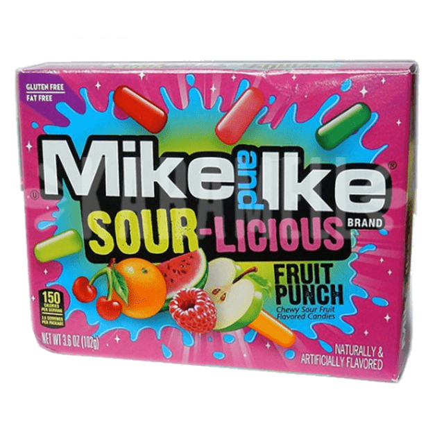 Mike and Ike Sour Licious - Fruit Punch - Importado USA