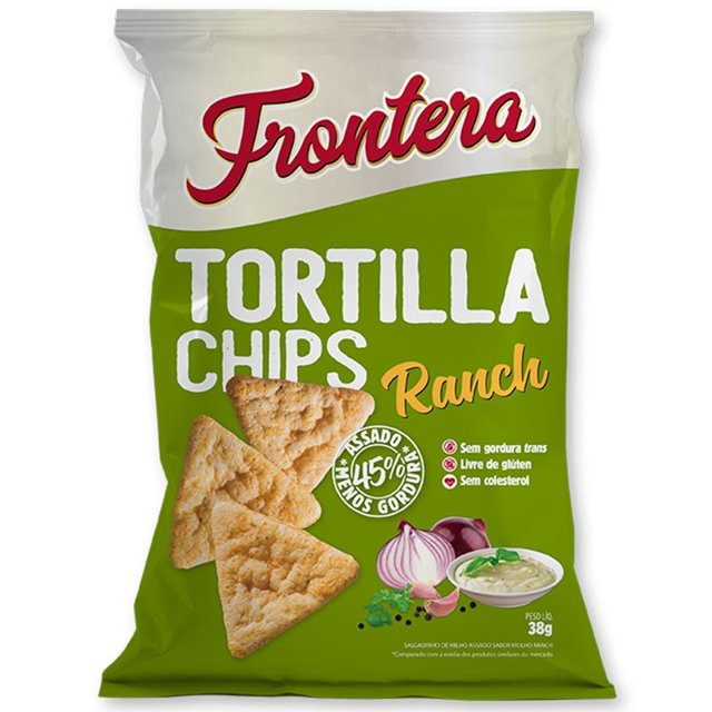 Salgadinhos Tortilla Chips sabor Ranch - Frontera