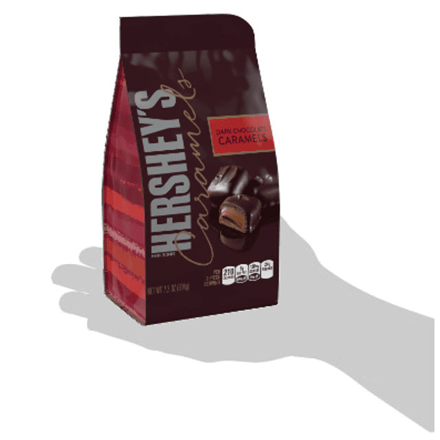 Hershey's Dark Chocolate Caramels - Caramelo Cremoso Coberto Por Chocolate - Importado dos Estados Unidos