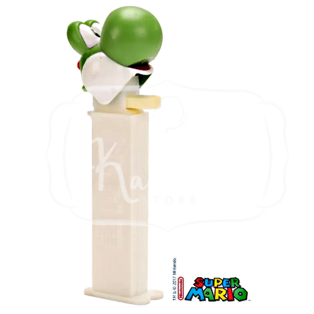 Pastilhas PEZ Yoshi (Super Mario) - Pastilhas + Dispenser - Importado