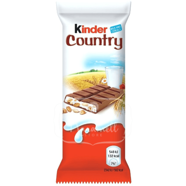 Kinder Country - Barra Chocolate com cereais crocantes