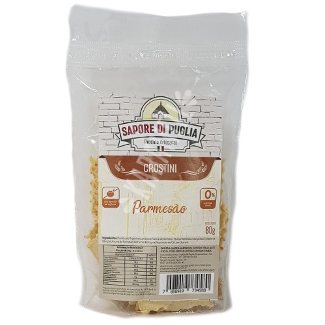 Snack Crostini Parmesão - Sapore Di Puglia