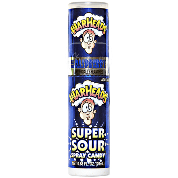 WarHeads Blue Raspberry Super Sour Spray - Importado Estados Unidos ...