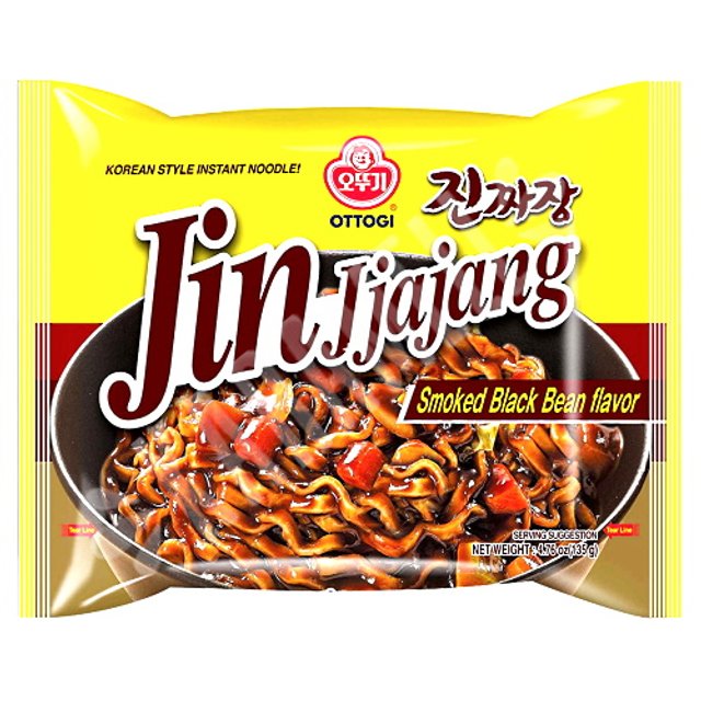 Lámen Coreano Jin Jjajang Smoked Black Bean - Ottogi - Coréia