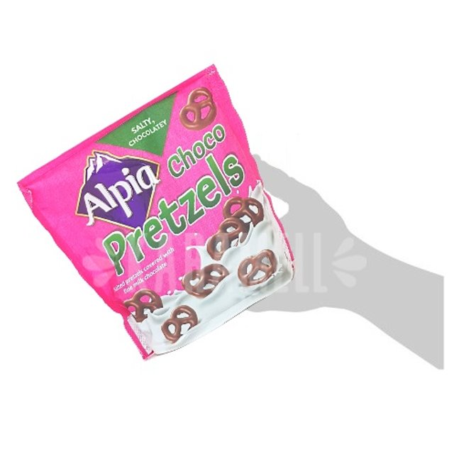 Choco Pretzel Alpia - Cobertura de Chocolate - Importado Alemanha