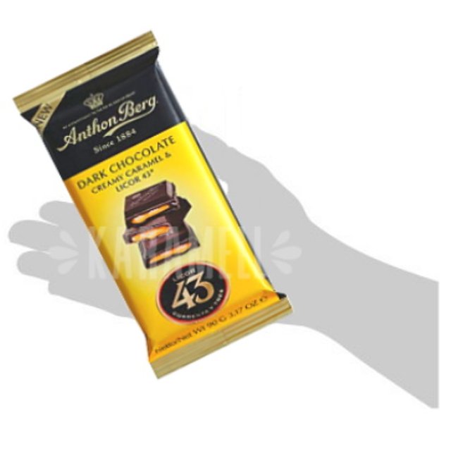 Dark Chocolate Anthon Berg - Creamy Caramel & Licor 43 - Dinamarca