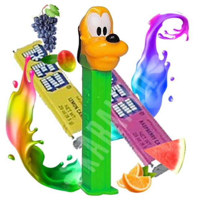 Pez Dispenser Pluto Disney - Pastilhas Frutadas - EUA