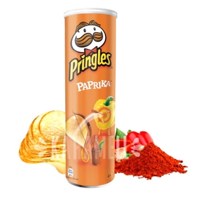Batatas Pringles sabor Paprika - Importado da Bélgica