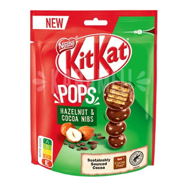Kit Kat Pops Hazelnut & Cocoa Nibs - Nestlé - Importado Bulgária