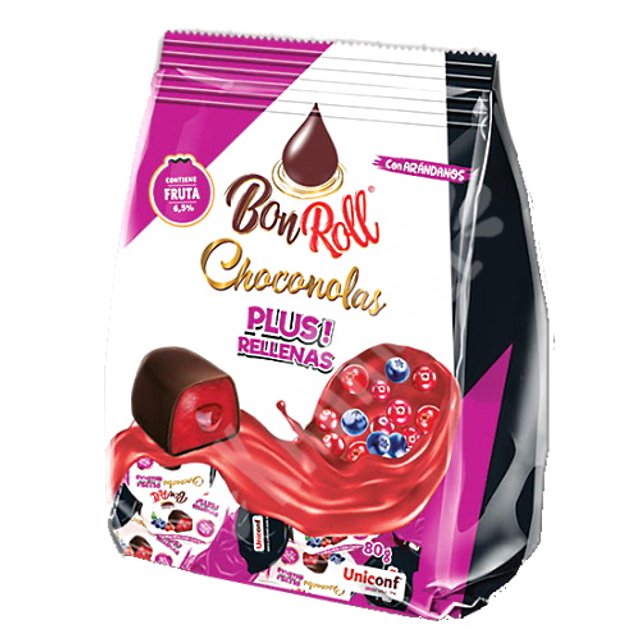 Chocolate Bon Roll Choconolas Frutos Campestres - Uniconf - Espanha