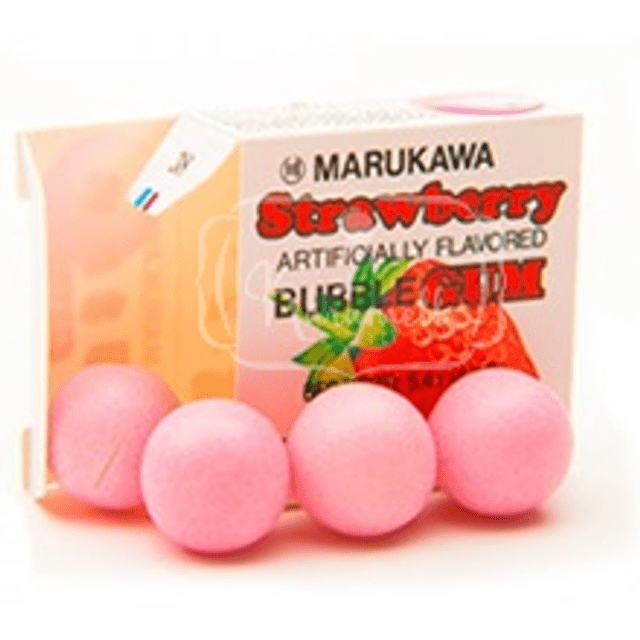 Marukawa Fusen Gum Strawberry - Chicletes Morango - Importado Japão