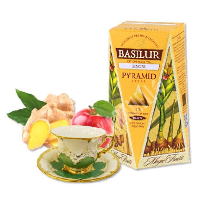 Chá Basilur - Tea Bags Pyramid Style Ginger - Importado Sri Lanka