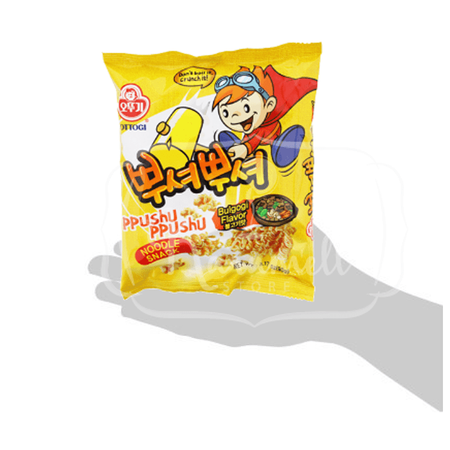 Salgadinho Sabor Carne - Ppushu Ppushu Noodle Snack - Importado Coreia