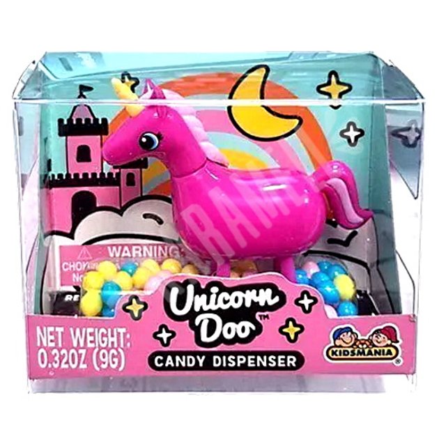 Dispenser Balas Unicorn Doo Pink - Importado