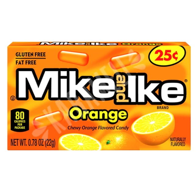 Balas Mike And Ike  Flavored Candy - Orange - Importado EUA 