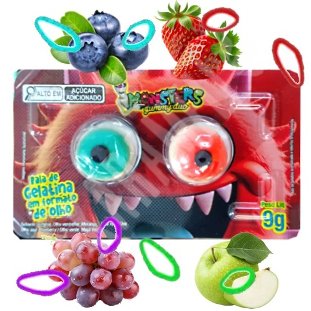 Monsters Gummy Duo - Balas Frutadas Gelatinosas - Iimportado | Karamell ...