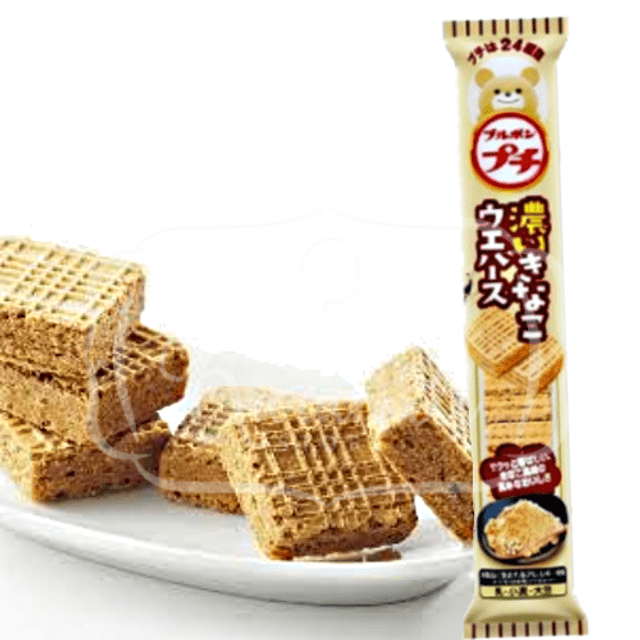 Bourbon Petit Wafer Kinako - Biscoitos Chocolate - Importado do Japão