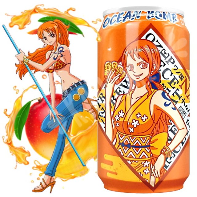 Refrigerante One Piece Nami Sabor Manga Ocean Bomb - Importado