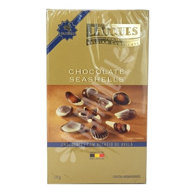 Chocolate Seashells Mix com Recheio - Jacques - Importado Bélgica