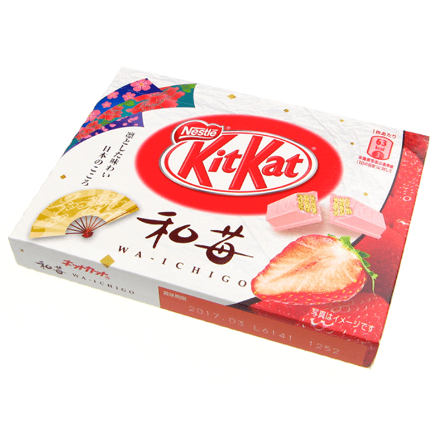 Kit Kat Wa-Ichigo - Chocolate Branco e Morango - Importado do Japão *  Edição Especial PREMIUM