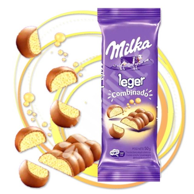 Chocolate Milka Leger Combinado Branco Aerado - Importado Argentina