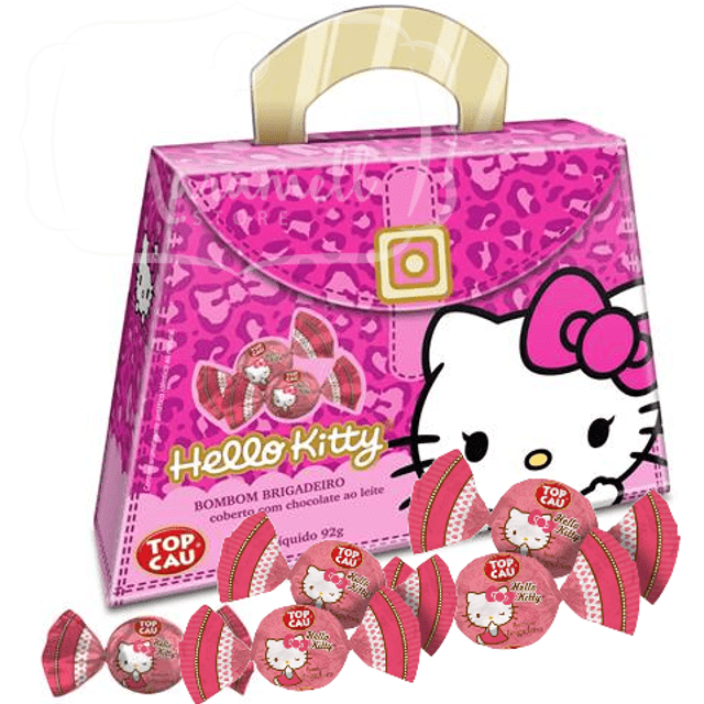 Guloseimas - Maleta Hello Kitty c/ Bombons de Brigadeiro