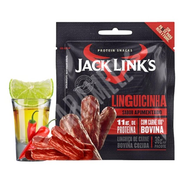 Linguicinha de Carne Bovina Jack Link's - Sabor Apimentado