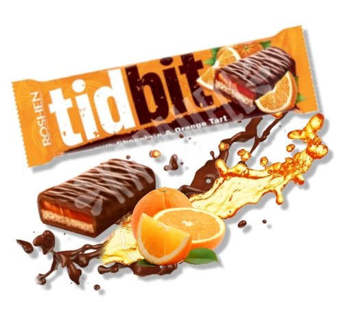 Biscoito Chocolate e Recheio Geléia de Laranja - TidBit - Ucrânia ...