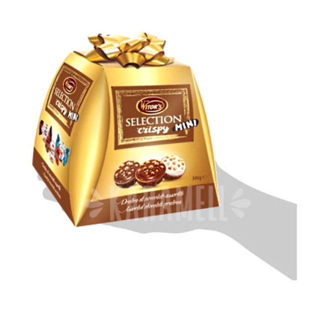 Bombons Chocolate Mini Selection Crispy - Witor's - Itália