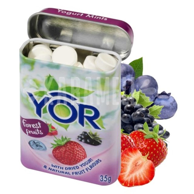 Balas YOR Yogurt Mints Forest Fruit - Importado