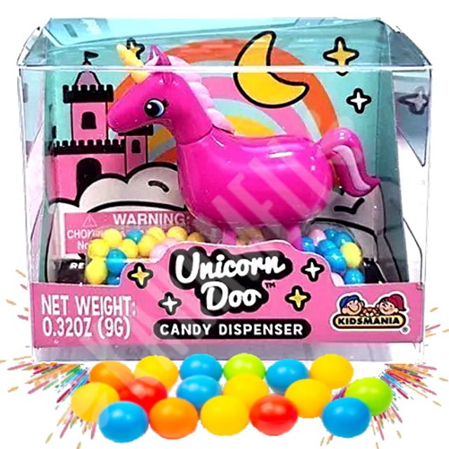 Dispenser Balas Unicorn Doo Pink - Importado