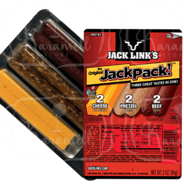 Jack Link's The Original Jack Pack - Beef, Cheese & Pretzel - Importado dos EUA