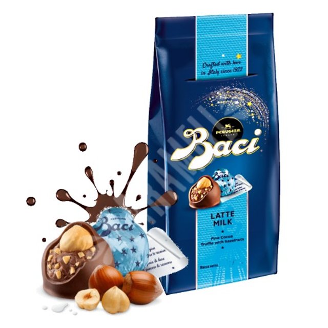 Chocolate ao Leite Recheio Avelãs - Latte Milk Baci 125g - Itália